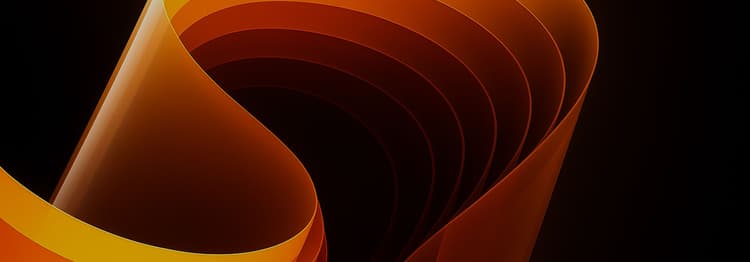 Orange waves abstract background